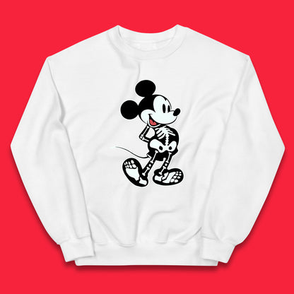 Disney Mickey Mouse Skeleton Funny Horror Scary Cartoon Character Mickey Skull Disneyland Vacation Trip Disney World Kids Jumper