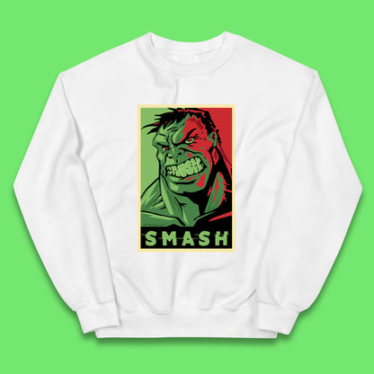 Marvels Avengers The Incredible Hulk Angry Face Smash Hulk Giant Man Hulk Superhero Movie Character Kids Jumper