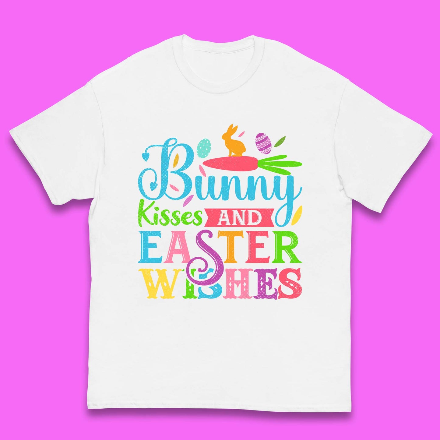 Bunny Kisses And Easter Wishes Kids T-Shirt