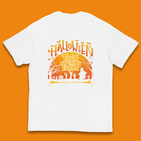 Halloween Trick Or Treat Horror Boo Ghost Creepy Zombie Hands Out Of Graveyard Kids T Shirt