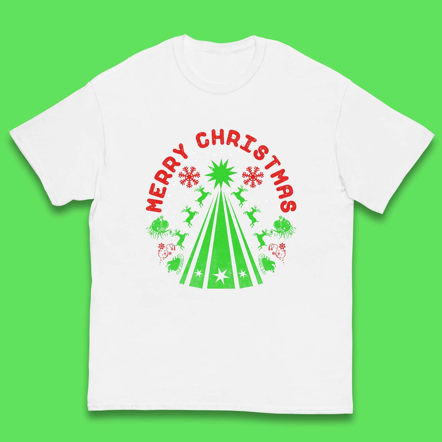 merry christmas reindeers t shirt