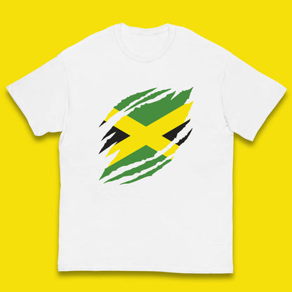 Distressed Jamaica Flag Jamaica Flag Caribbean Islander Sun Marley Kingston Jamaican Pride Patriotism Kids T Shirt