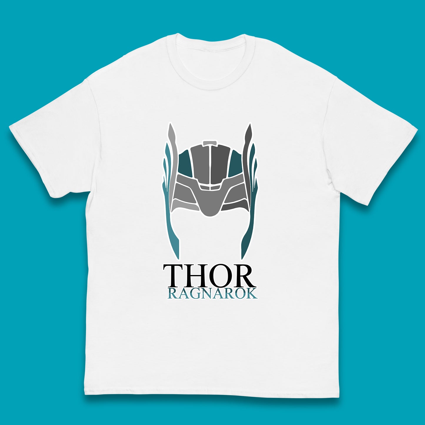 Thor Ragnarok Marvel Avenger Thor Helmet Superhero Movie Character Thor Helmet Ragnarok Kids T Shirt