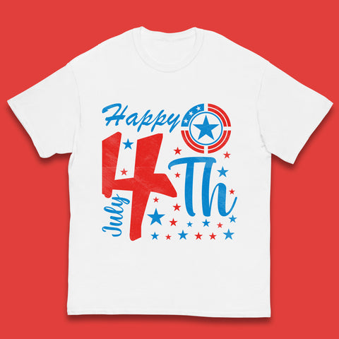 Happy 4th July United States Of America Independence Day Patriotic Celebration Fourth Of July Kids T Shirt