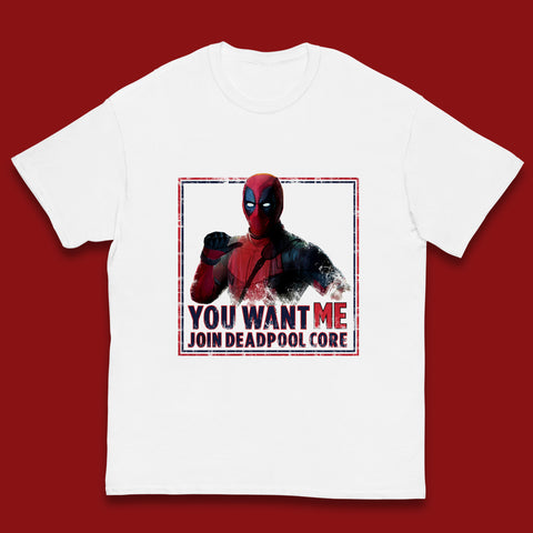 You Want Me Join Deadpool Core Marvel Comics Deadpool Superhero Comic Book Fictional Character Kids T Shirt