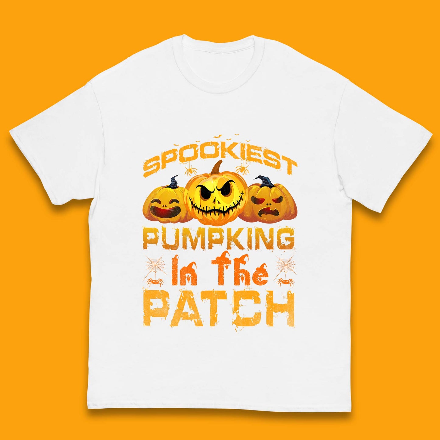 Spookiest Pumpkin In The Patch Spooky Season Happy Halloween Kids T Shirt