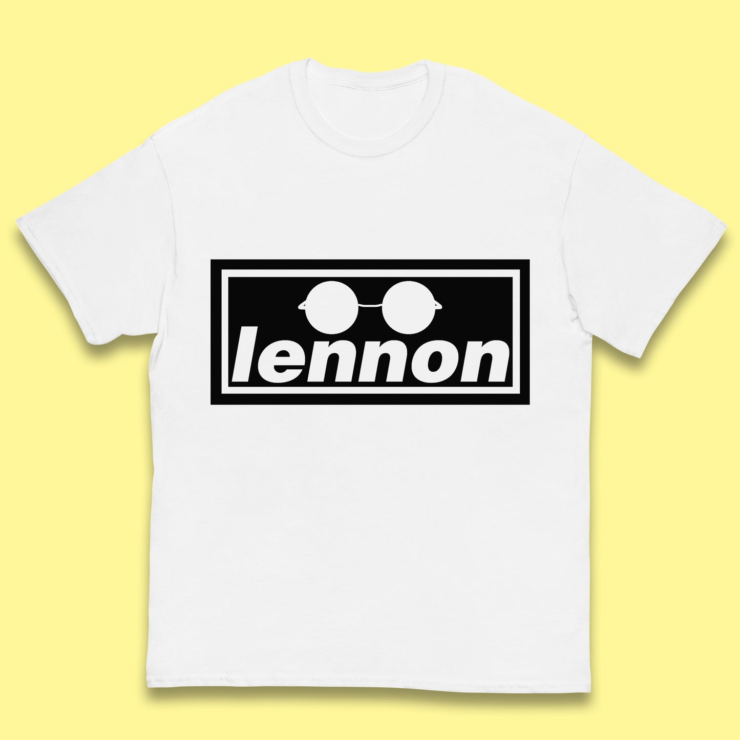 Lennon British Beatles Band John Lennon Singer Songwriter Musician Lennon Glasses Kids T Shirt