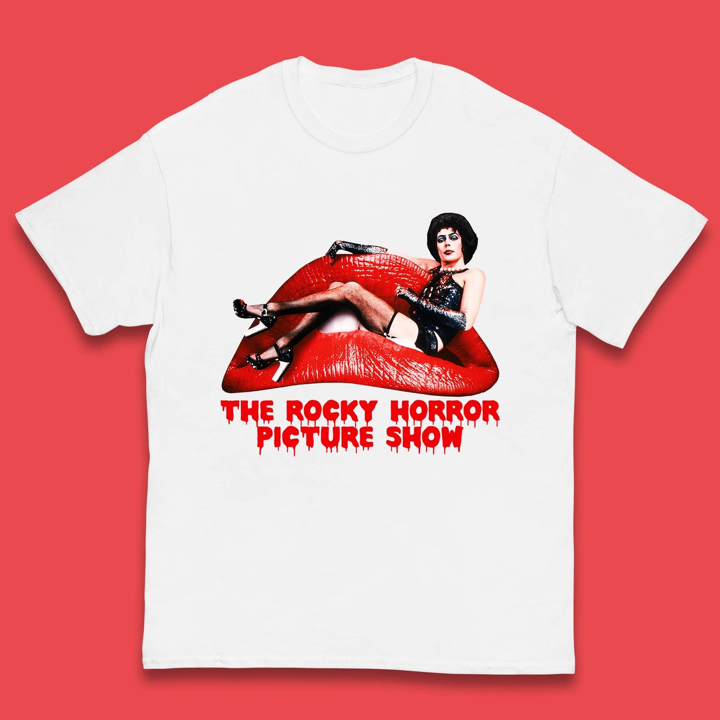 The Rocky Horror Show Halloween Horror Movie Red Lips Kids T Shirt