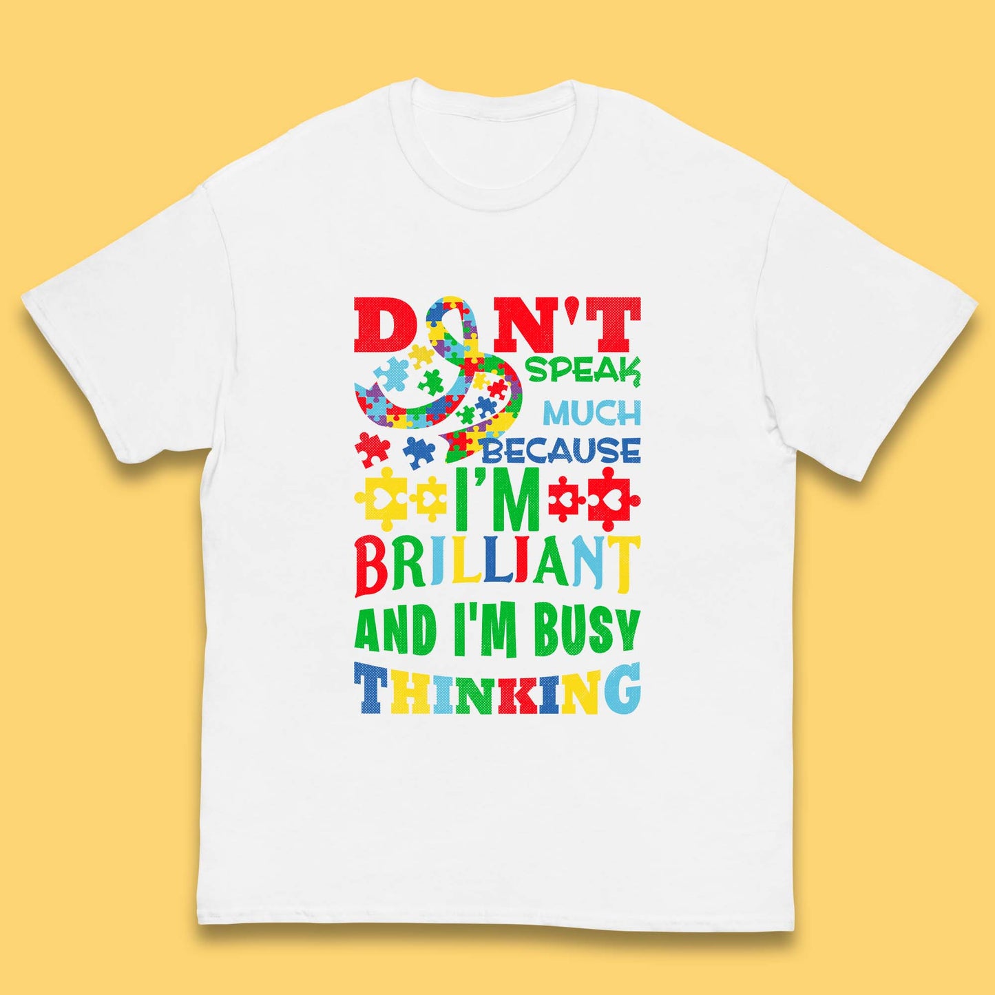 Autism Busy Thinking Kids T-Shirt