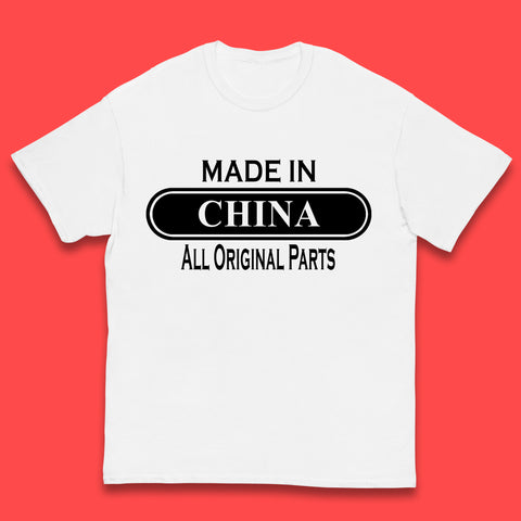 Made In China All Original Parts Vintage Retro Birthday Chinatown City of Westminster, London Gift Kids T Shirt