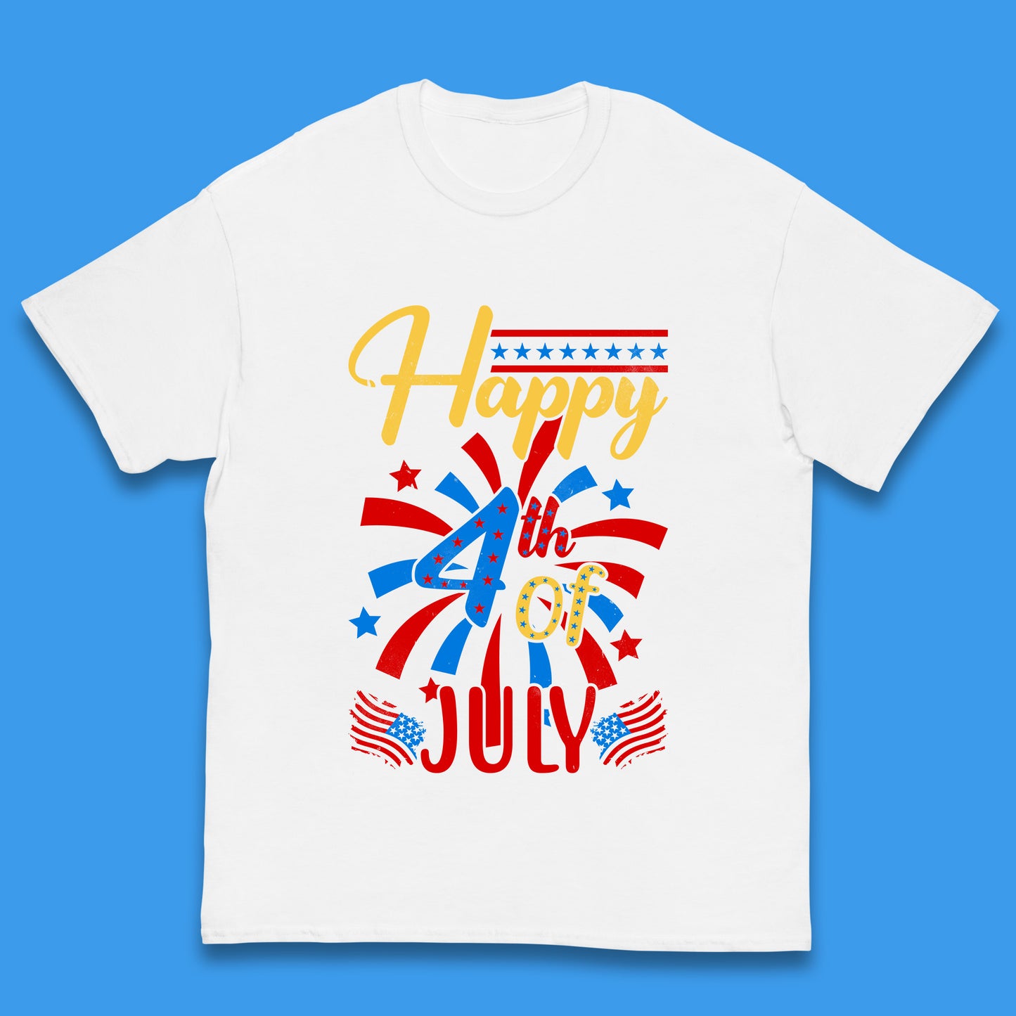 Happy 4th Of July USA Independence Day Celebration Patriotic Kids T Shirt