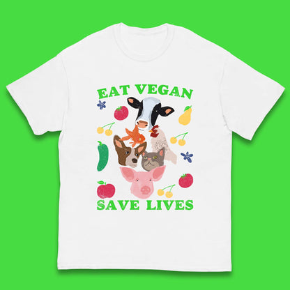 Eat Vegan Save Lives Kids T-Shirt