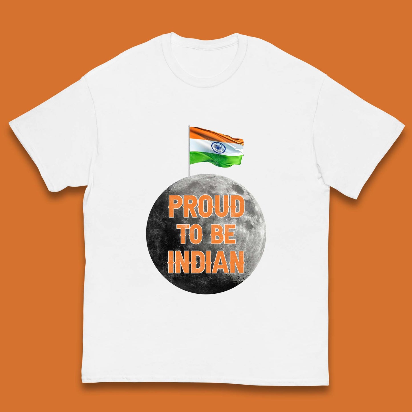 Proud To Be Indian Soft Landing To The Moon Chandrayaan-3 India On The Moon Kids T Shirt