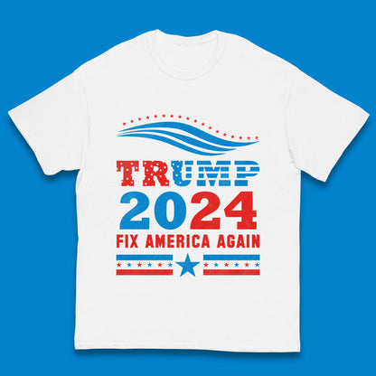 Trump 2024 Fix America Again Kids T-Shirt