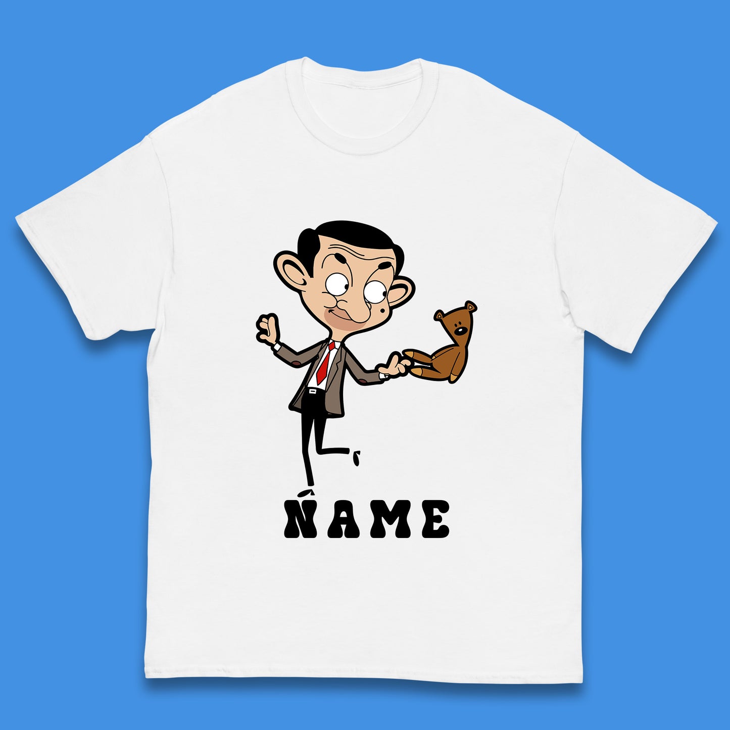 Personalised Mr Bean Kids T Shirt