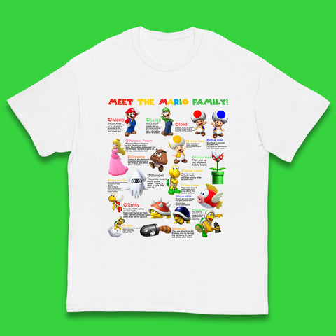 Meet The Mario Family Super Mario Vintage Mario Family Matching Costume Kids T Shirt