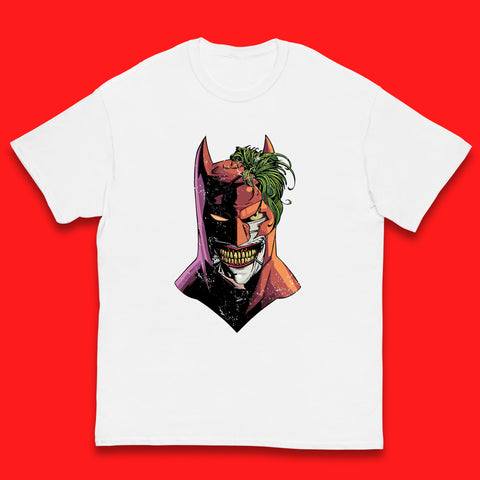 DC Comics Batman Mouth Wall Batman X The Joker Spoof Supervillain Comic Book Character Kids T Shirt