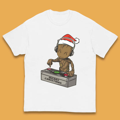 Baby Groot DJ Christmas Kids T-Shirt