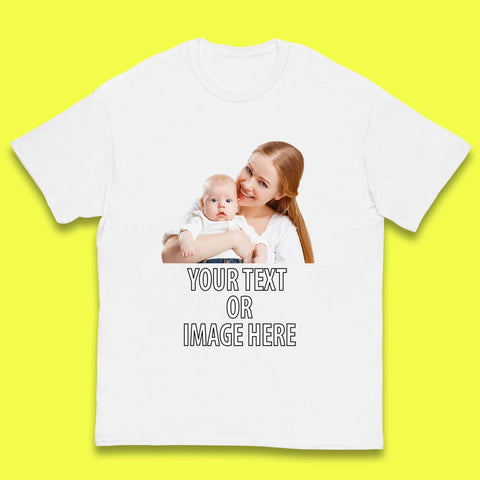 Personalized Custom Text Or Image Here, Custom Photo, Custom Business Logo, Add Your Own Text Customizable Kids T Shirt