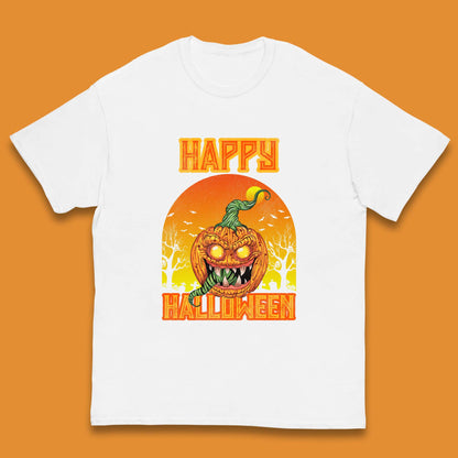 Happy Halloween Zombie Monster Pumpkin Jack-o-lantern Spooky Season Kids T Shirt