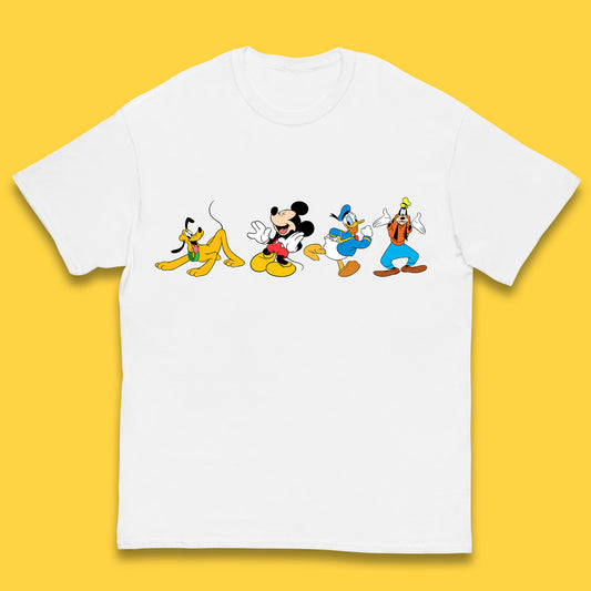 Mickey And Friends Mickey Mouse Daisy Duck Pluto Goofy Donald Duck Disney Group Disney Best Friends Kids T Shirt