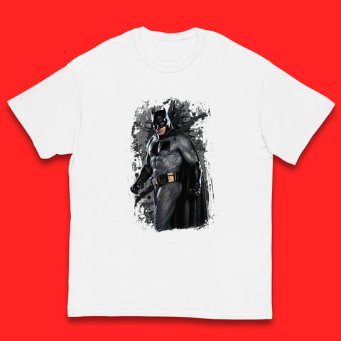 DC Comics Batman Superhero Movie Character Batman Emblem Costume Grunge Affect Kids T Shirt