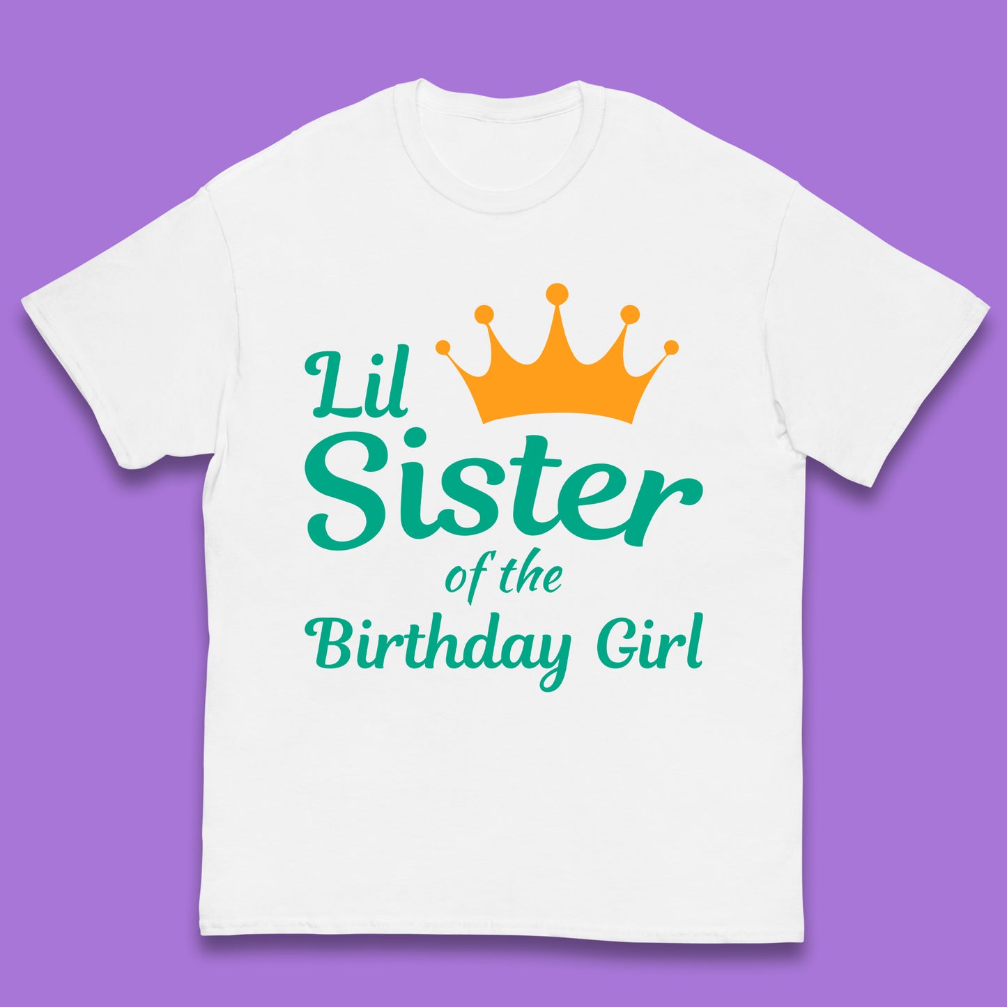 Lil Sister Of The Birthday Girl Kids T-Shirt