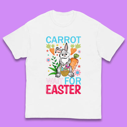 Carrot Wait For Easter Kids T-Shirt