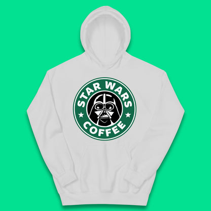 Sci-fi Action Adventure Movie Character Darth Vader Star Wars Coffee Starbucks Coffee Spoof Star Wars 46th Anniversary Kids Hoodie