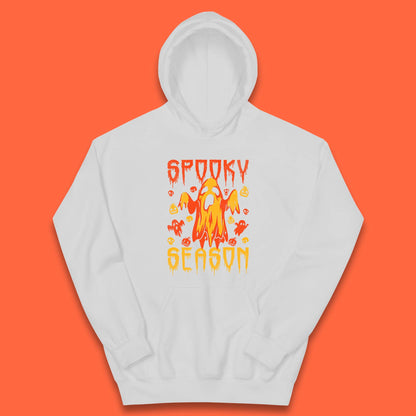 Spooky Season Halloween Ugly Scary Boo Ghost Halloween Vibes Kids Hoodie