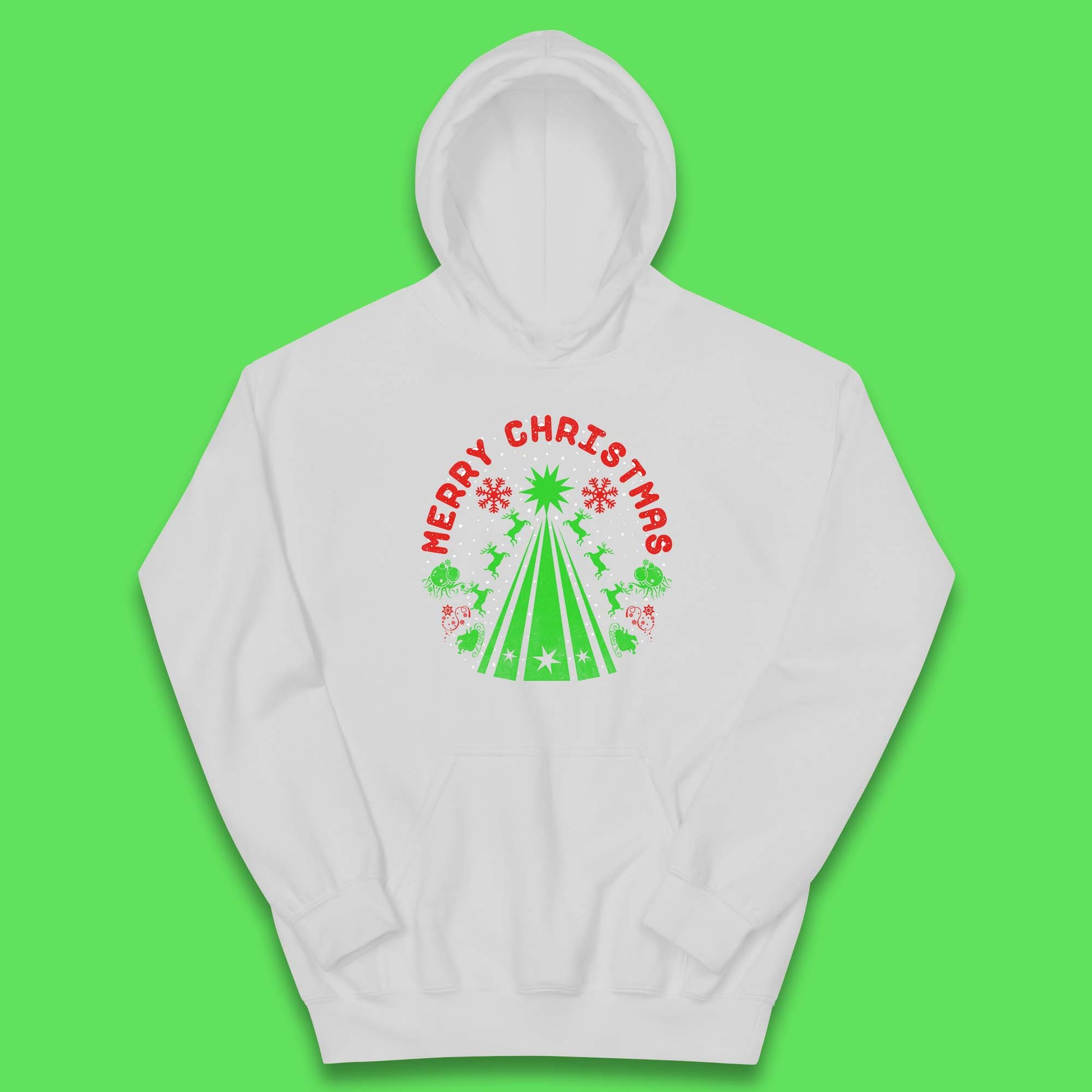 merry christmas reindeers hoodie