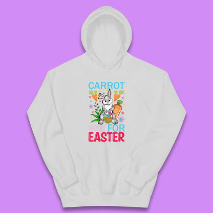 Carrot Wait For Easter Kids Hoodie