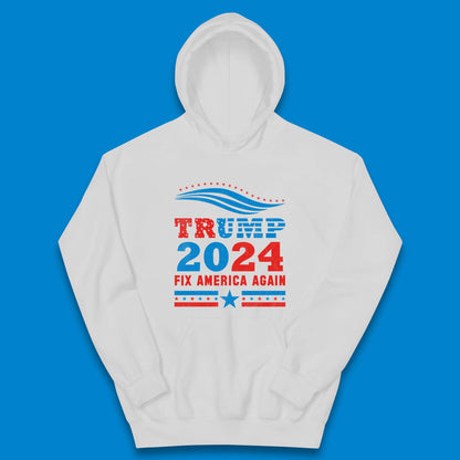 Trump 2024 Fix America Again Kids Hoodie