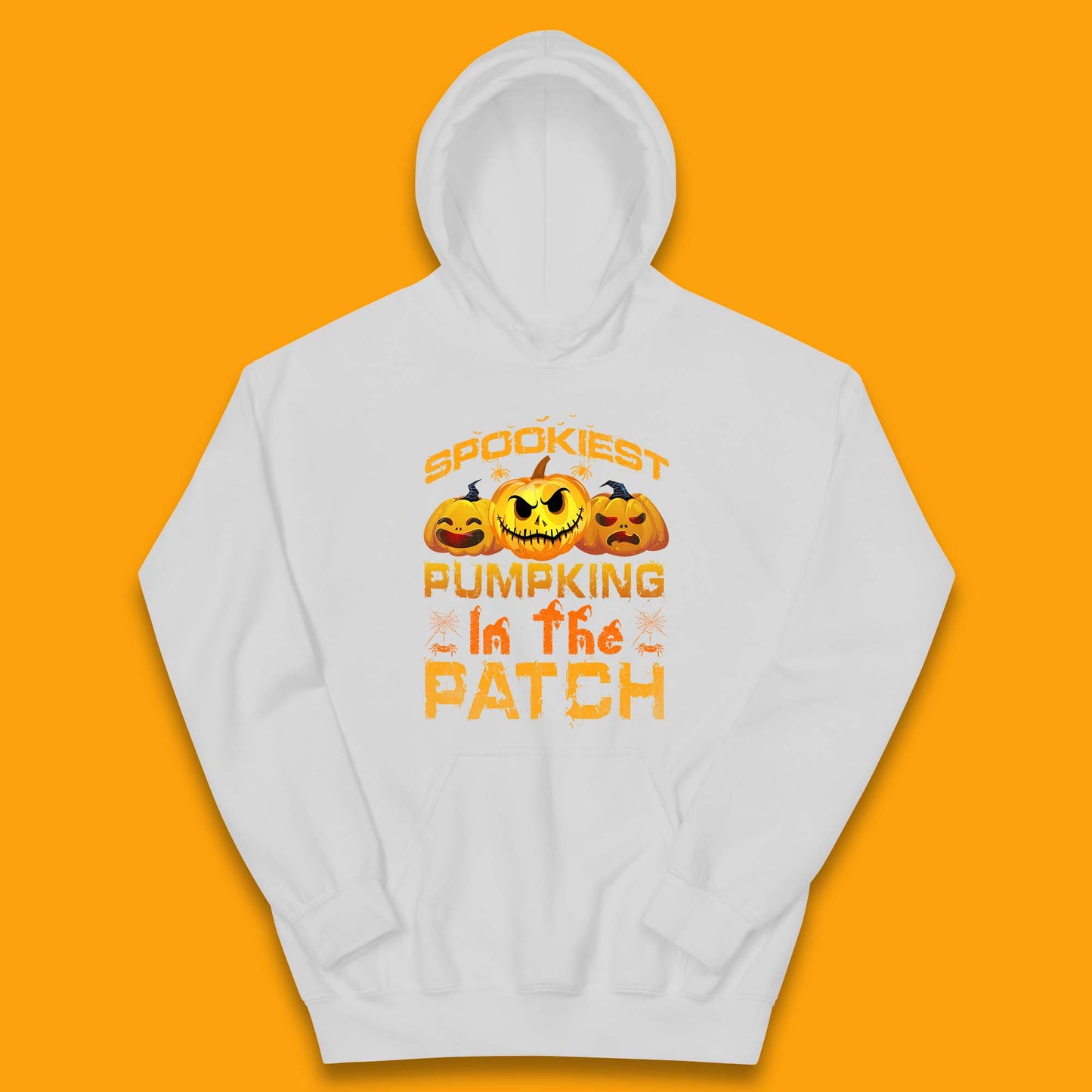 Spookiest Pumpkin In The Patch Spooky Season Happy Halloween Kids Hoodie