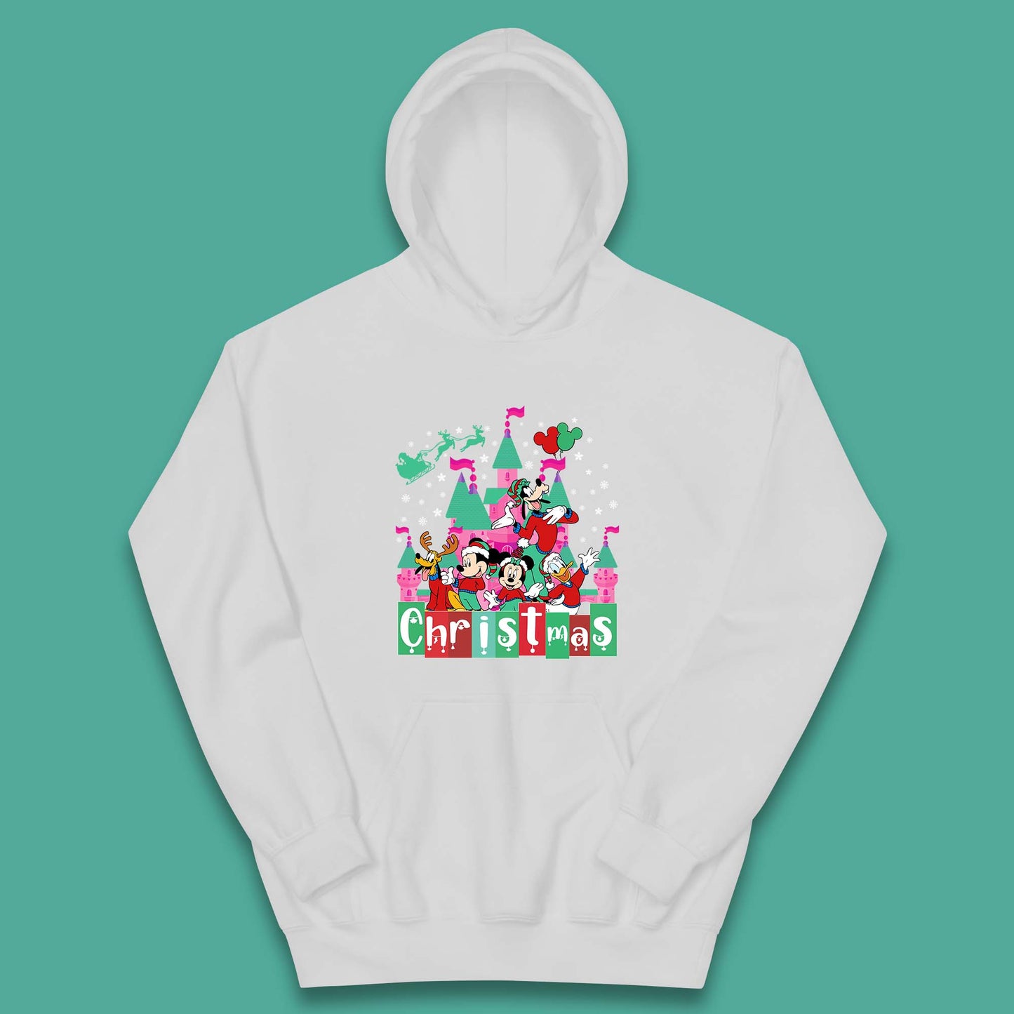 christmas disneyland kids hoodie