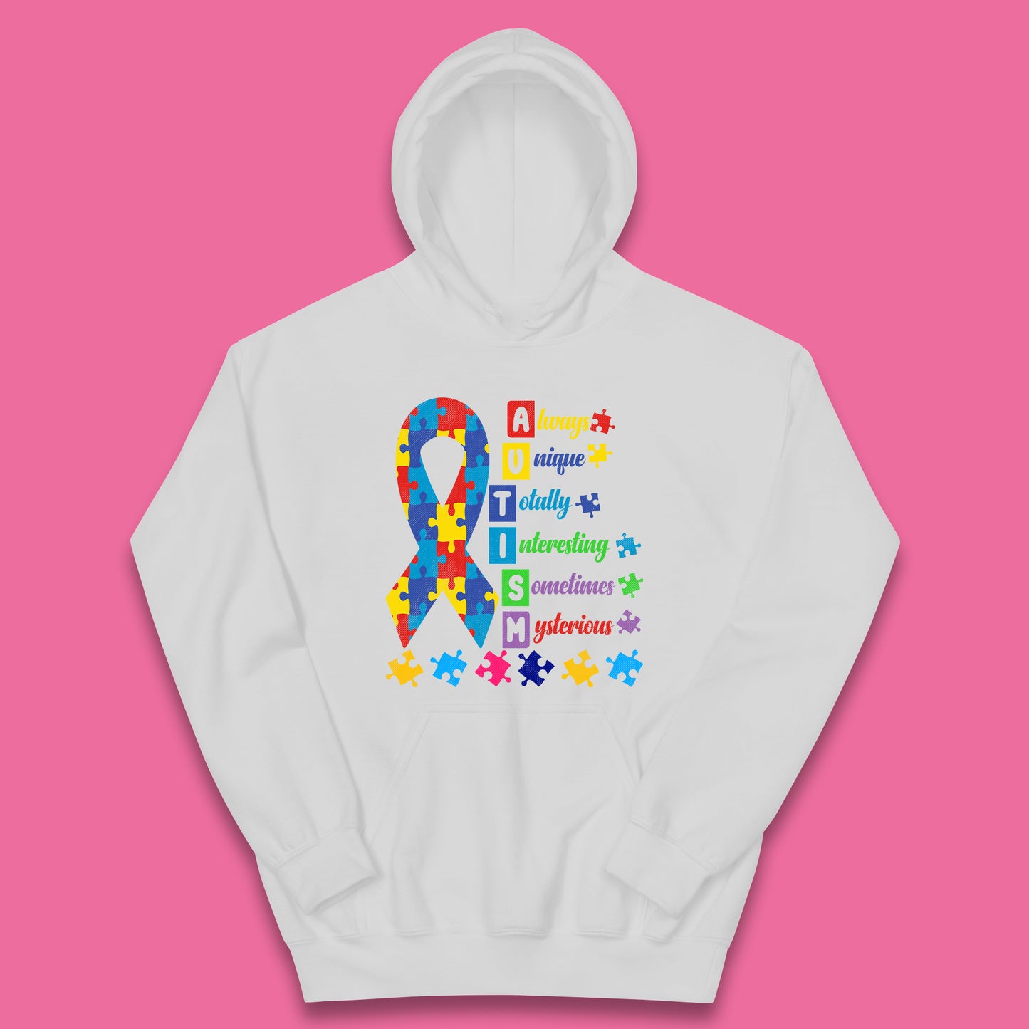 Autism Always Unique Kids Hoodie