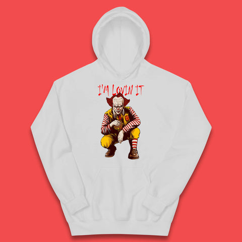 I'm Loven It Pennywise Clown Halloween IT Pennywise Clown Horror Movie Fictional Character Kids Hoodie