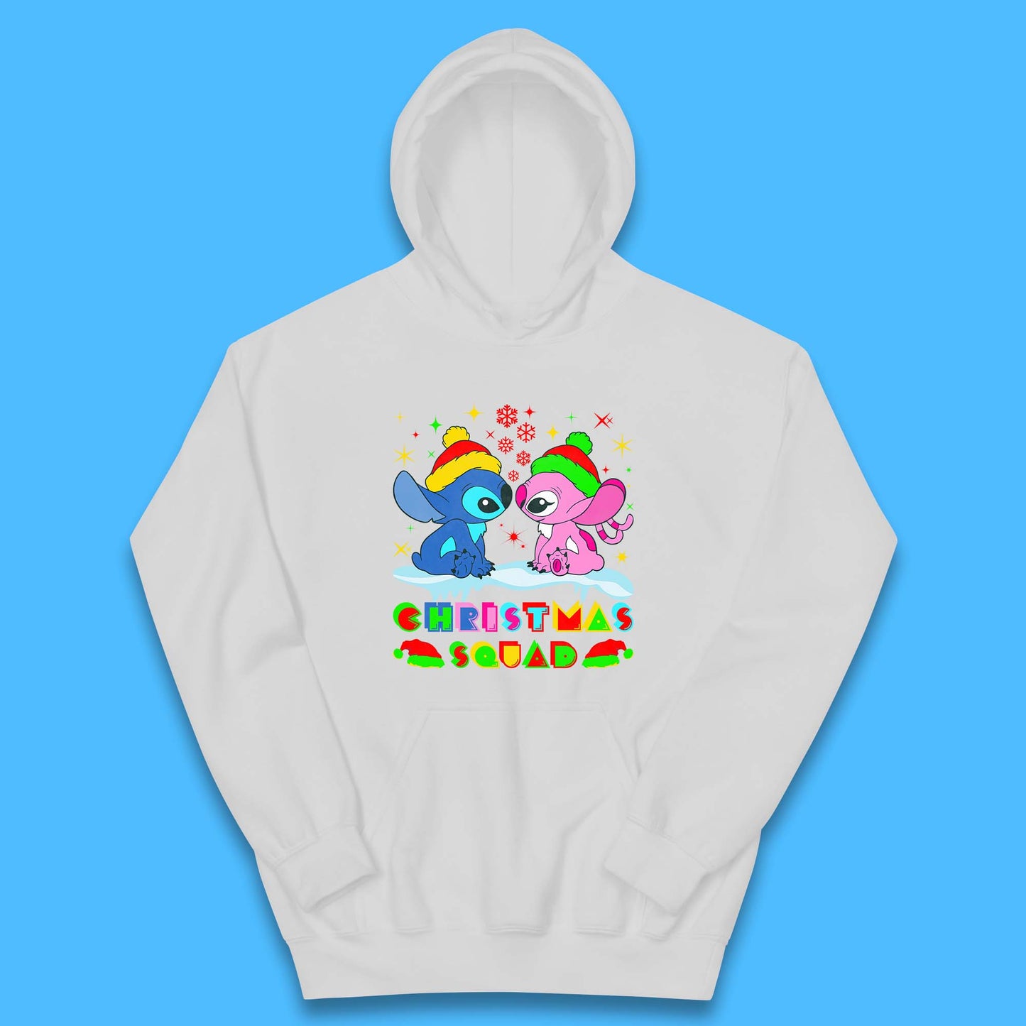 christmas stitch and angel hoodie