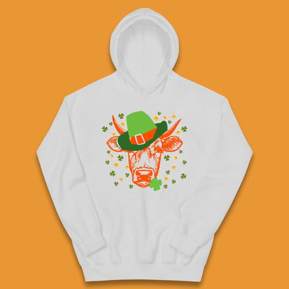 St Patrick's Cow Kids Hoodie