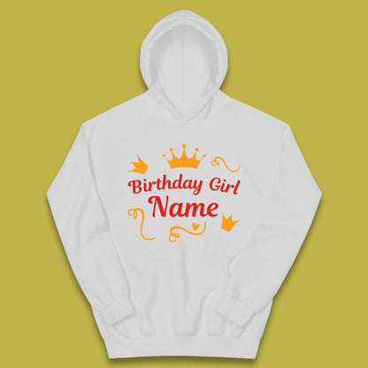 Personalised Birthday Girl Kids Hoodie