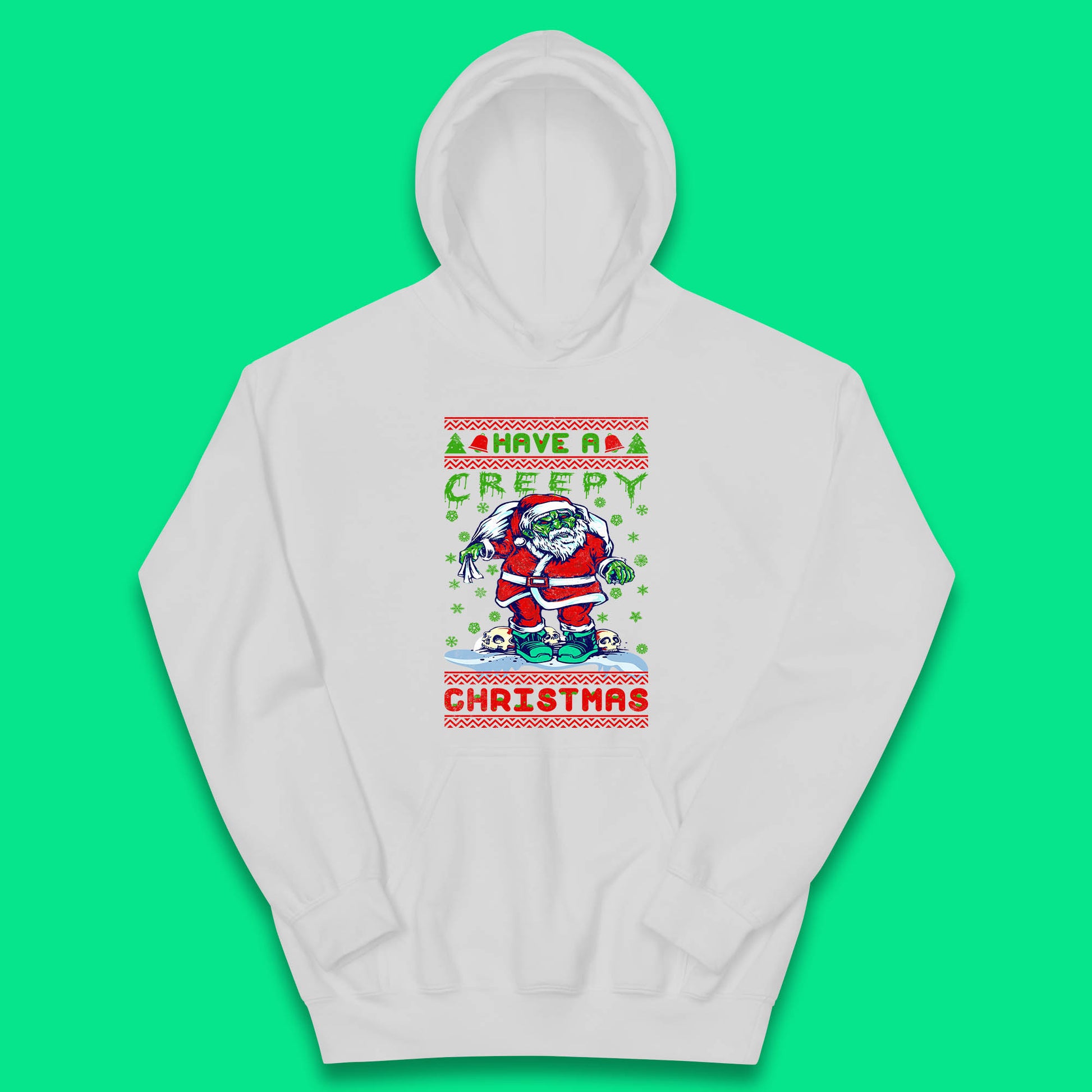 zombie santa claus hoodie