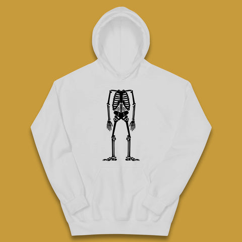 Skeleton Without Head Halloween Headless Skeleton Horror Scary Skull Kids Hoodie