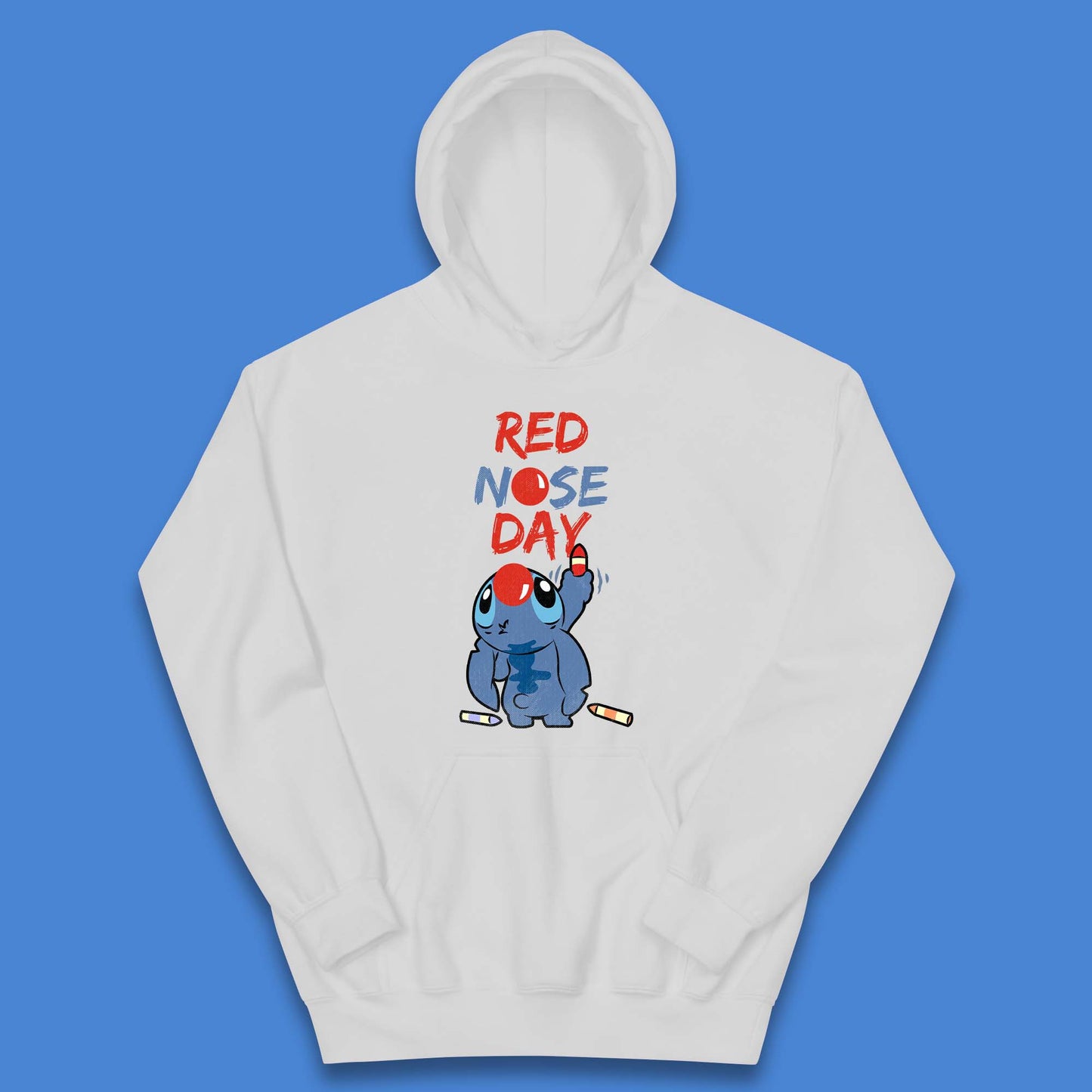 Red Nose Day Stitch Kids Hoodie