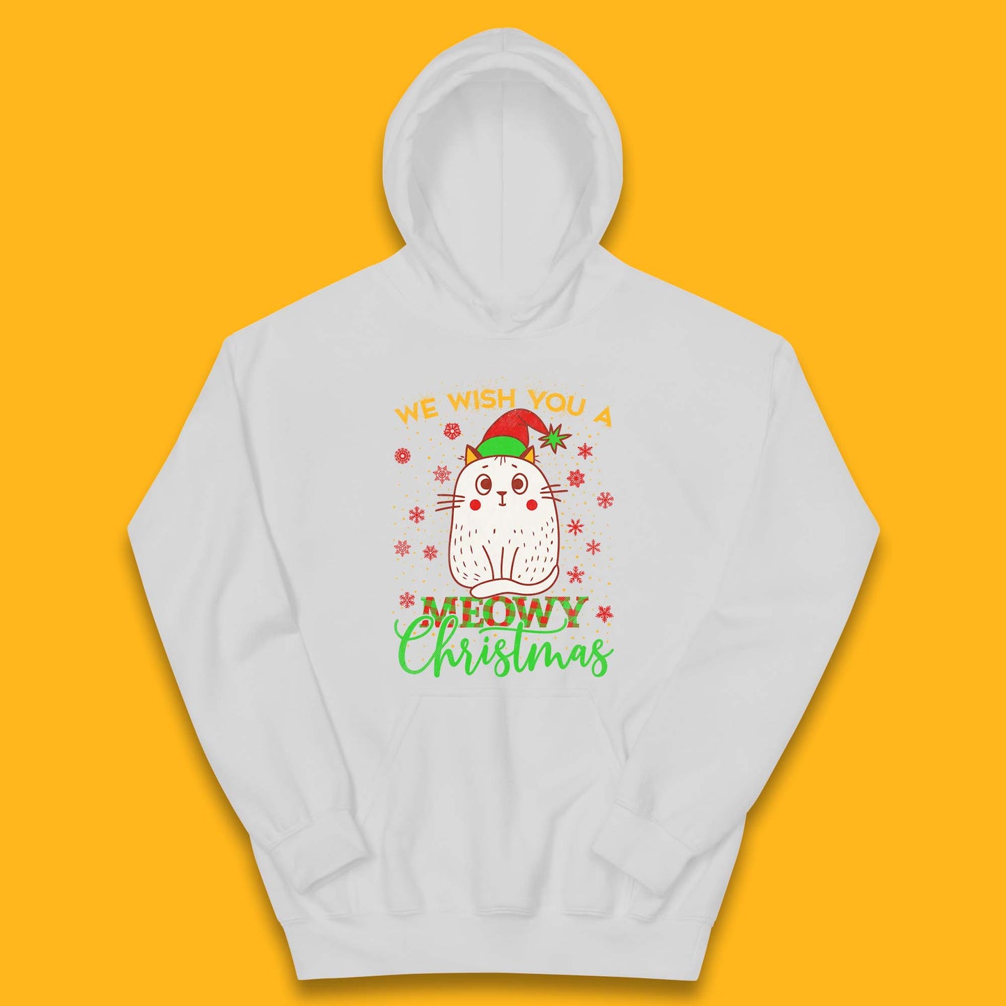 Meowy Christmas Kids Hoodie