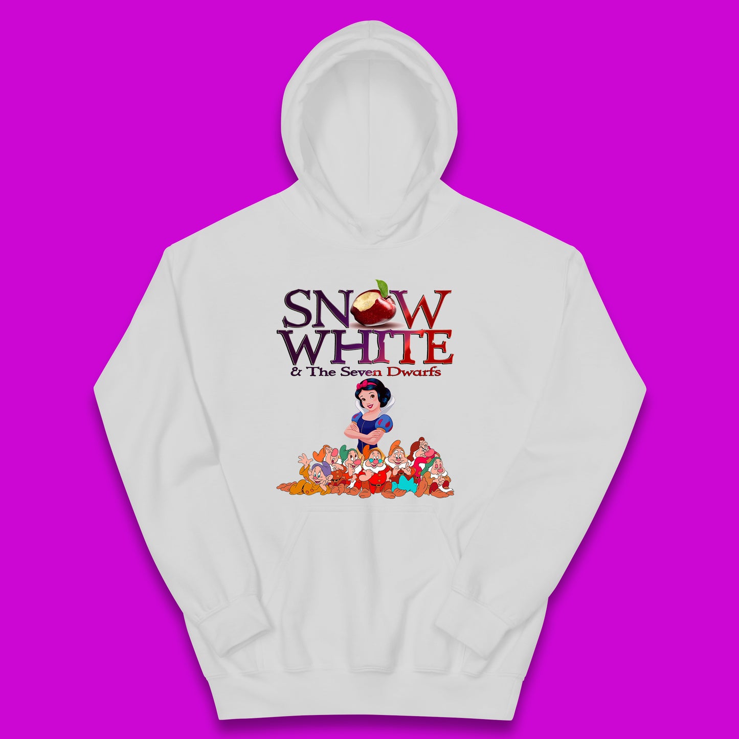 Disney Snow White And The Seven 7 Dwarfs Disney Dwarfs Group Grumpy Sleepy Dopey Doc Sneezy Bashful Happy Disneyland Cartoon Character Kids Hoodie