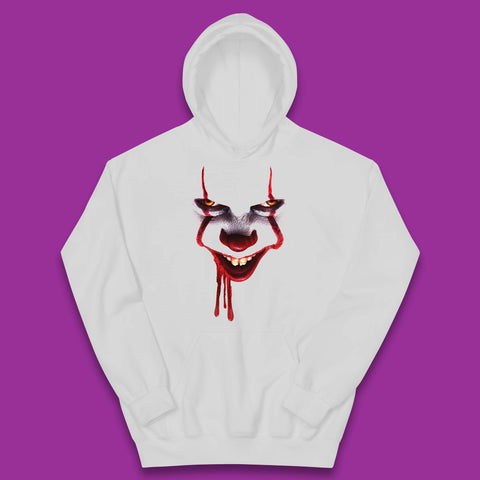Pennywise Clown IT Chapter 2 Halloween Horror Movie Character Kids Hoodie