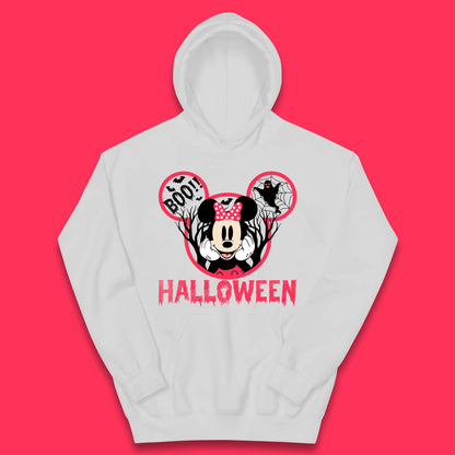 Disney Halloween Mickey Mouse Minnie Mouse Boo Ghost Horror Scary Disneyland Trip Kids Hoodie