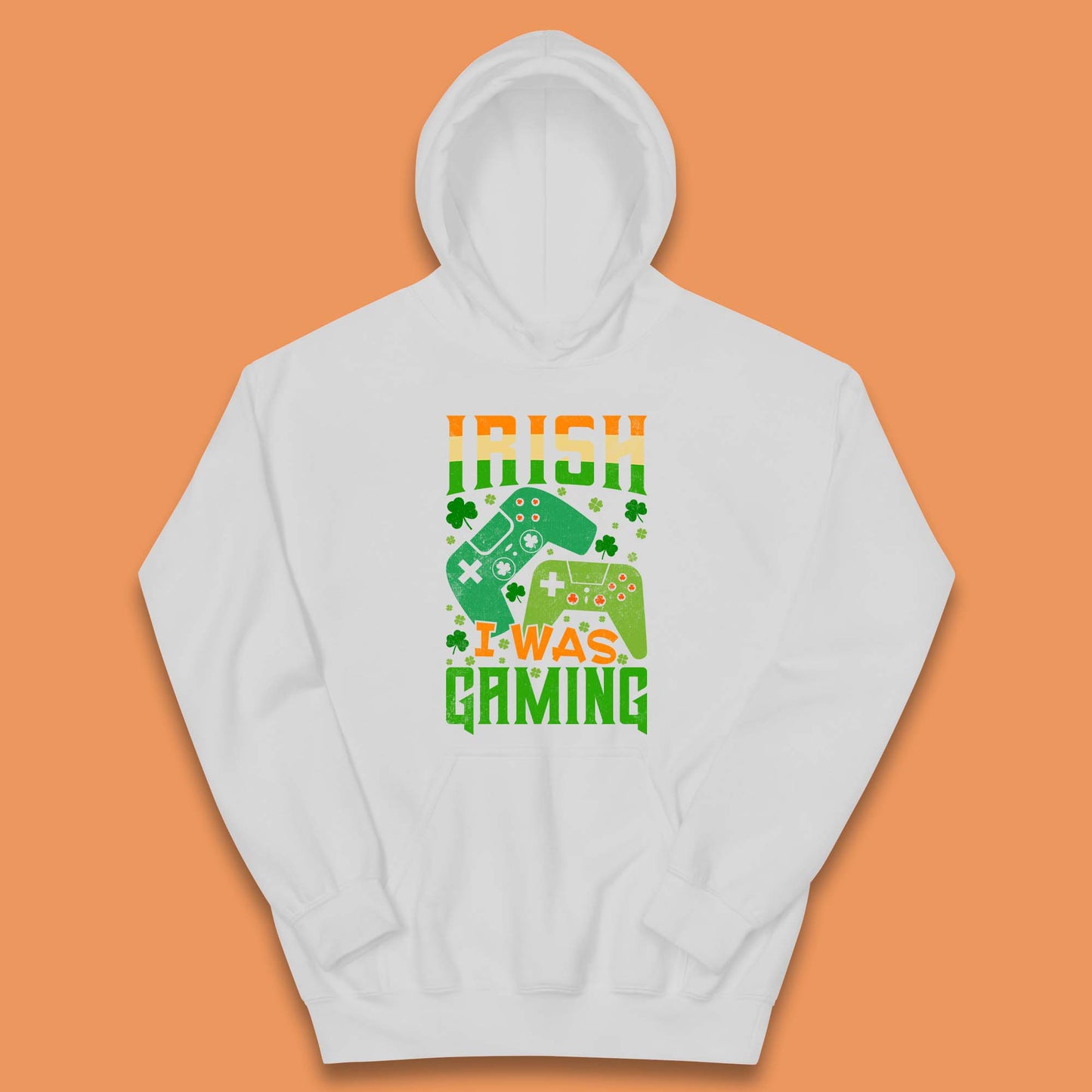 Irish I Was Gaming Kids Hoodie