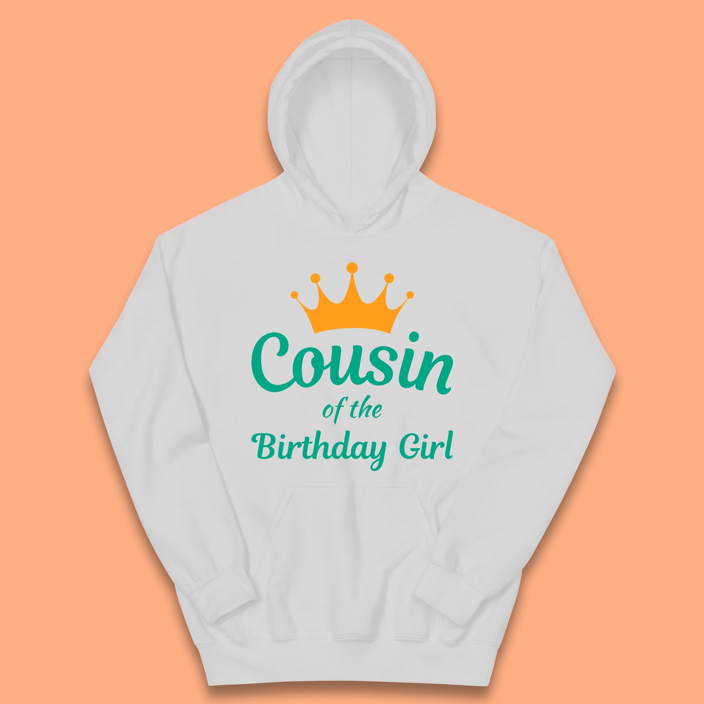 Cousin Of The Birthday Girl Kids Hoodie