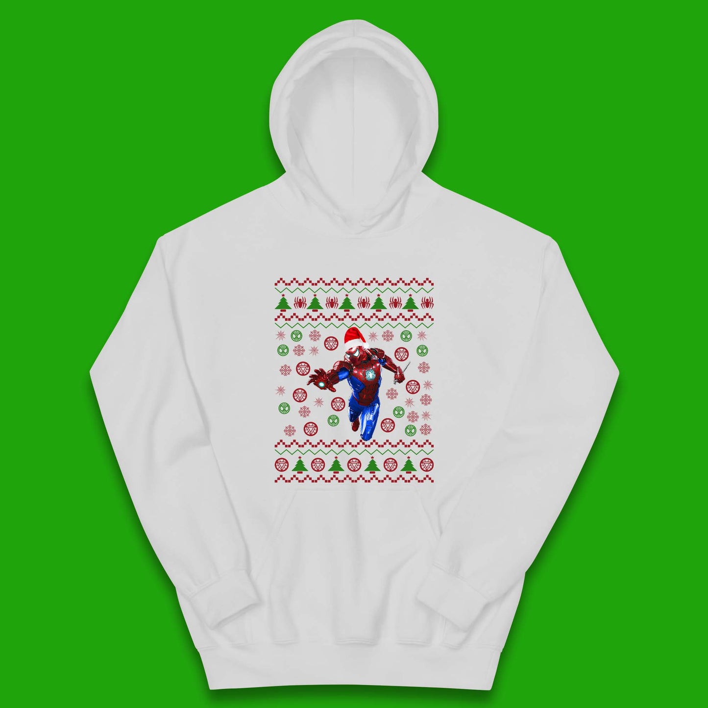 Iron Spider Man Suit Christmas Kids Hoodie